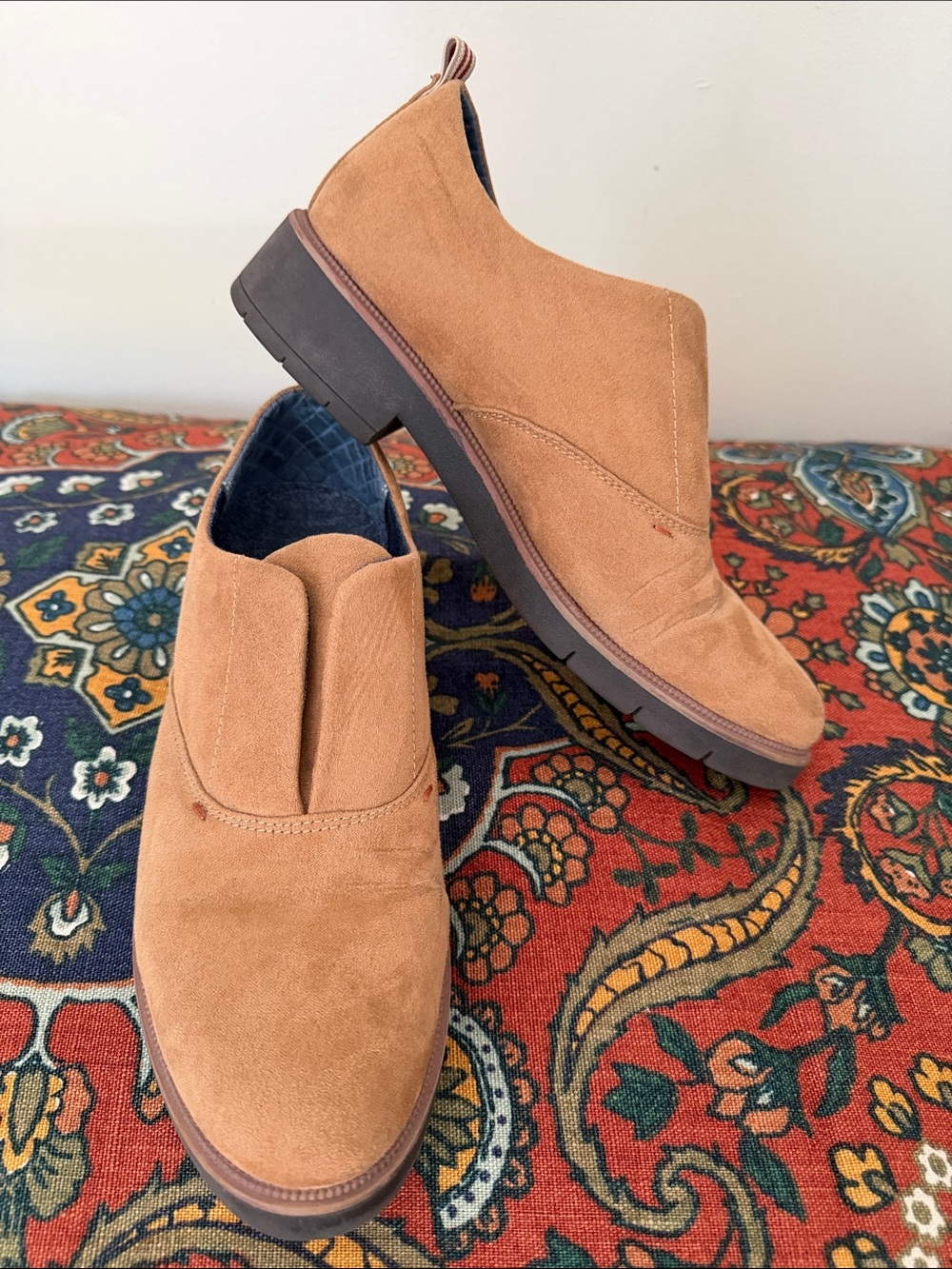 Dr. Scholl's Camel Suede Slip-On Loafers
